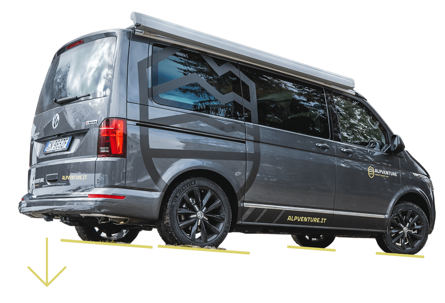 Alpventure VW California mitpfeil